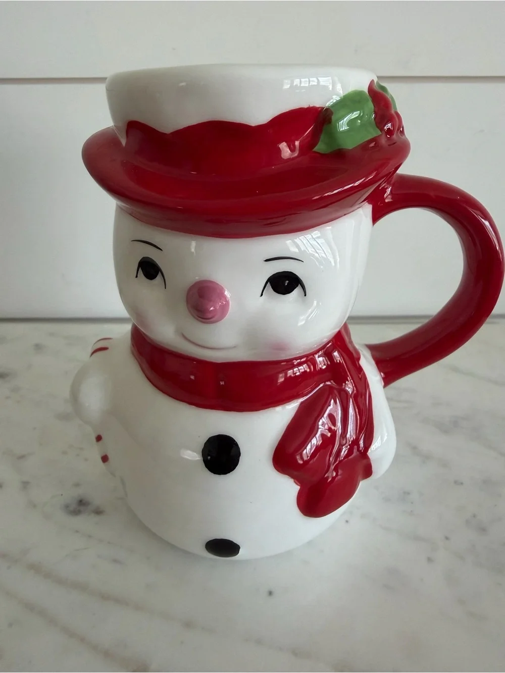 Pottery Barn Snowman Mug